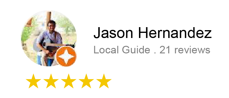 Customer's Google review Jason